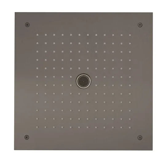 Crosswater MPRO Stream 380 x 380 Recessed Shower Head Slate detail view - Image 2