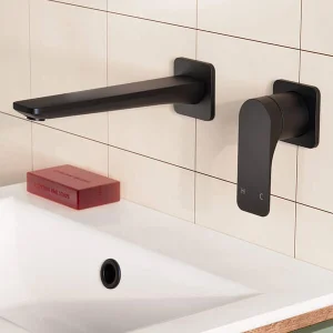 Crosswater Fuse 2 Hole Basin Set Matt Black
