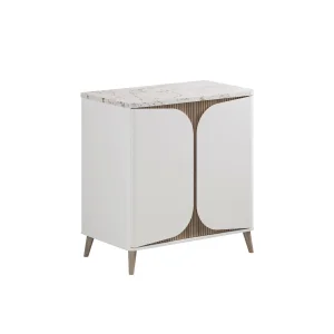 Crosswater Tamobour 800mm Floorstanding Vanity With Doors White Matt