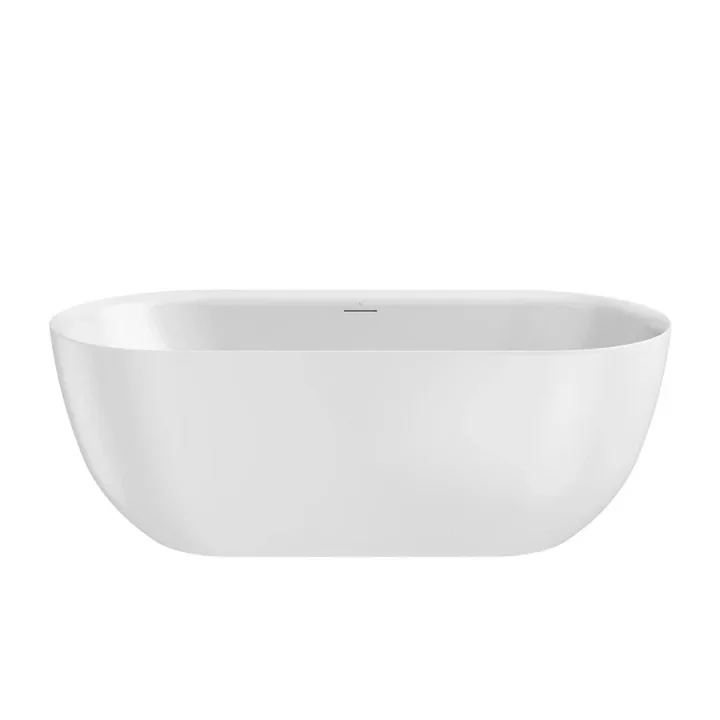 Crosswater Cerus Free Standing Bath with Overflow and Waste 1690 x 780mm Gloss White product image - Image 1