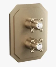 Crosswater Belgravia Crosshead Crossbox 3D Trimset Brushed Brass