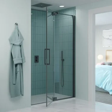 Crosswater Optix Pivot Door Inline Panel 1400 Slate