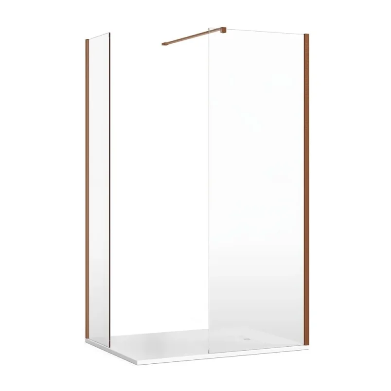 Crosswater Gallery Glass Wall Brace Brushed Bronze product image - Image 1