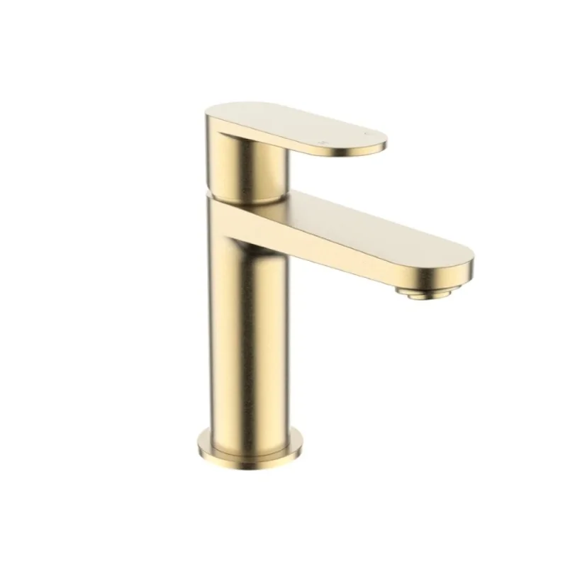 Crosswater Drift Basin Monobloc With Clicker Waste Brushed Brass product image - Image 1