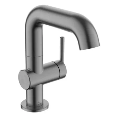 Crosswater 3ONE6 Lever Basin Side Deck Mixer 1 Handle Stainless Slate