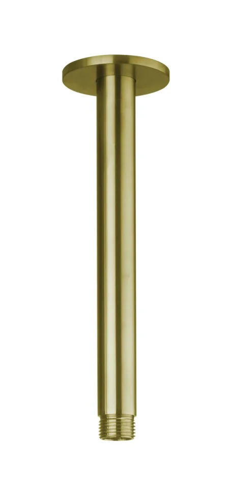 Crosswater 3ONE6 Ceiling Shower Arm 200mm Stainless Brushed Brass Effect product image - Image 1