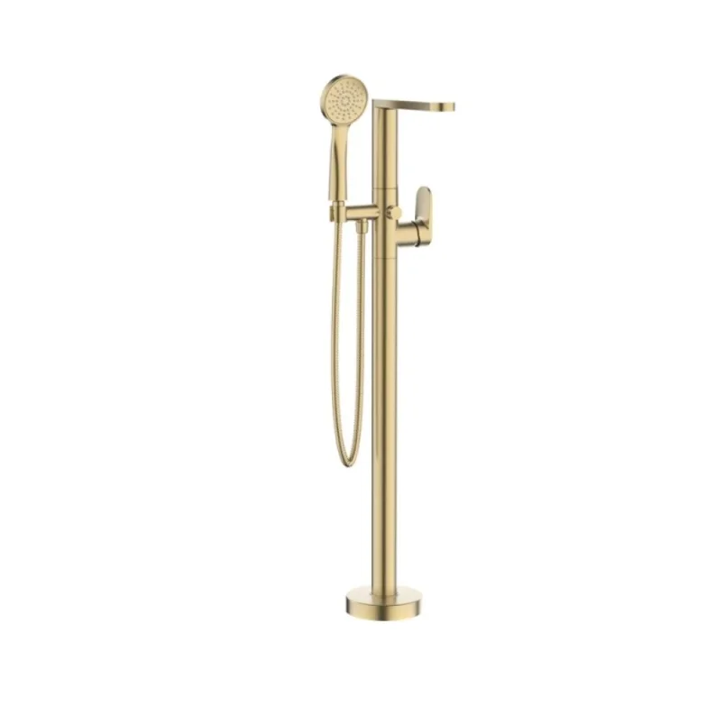 Crosswater Drift Bath Shower Mixer Floor Standing Brushed Brass product image - Image 1