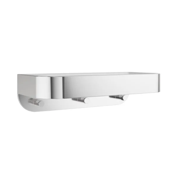 Crosswater Shower Basket Wall Mounted White Insert Chrome
