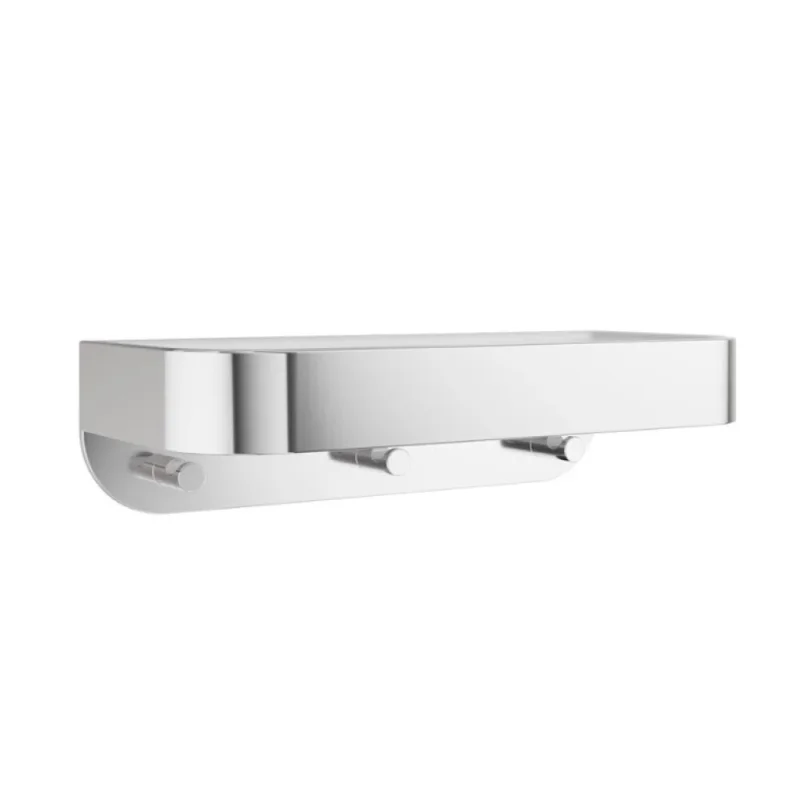 Crosswater Shower Basket Wall Mounted White Insert Chrome product image - Image 1