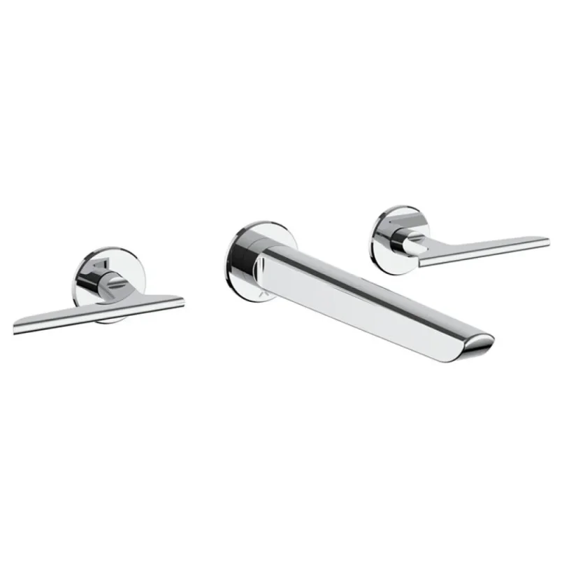 Crosswater Foile Basin 3 Hole Set Chrome product image - Image 1