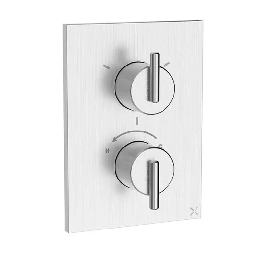 Crosswater Crossbox 3ONE6 Lever 3 Outlet Trim & Levers Stainless Steel product image - Image 1
