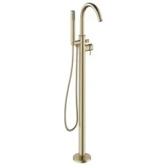 Crosswater 3ONE6 Floor Standing Bath Shower Mixer Mono Stainless Brushed Brass Effect
