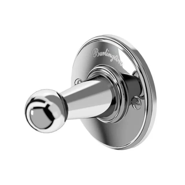 Burlington Single Robe Hook Chrome product image - Image 1