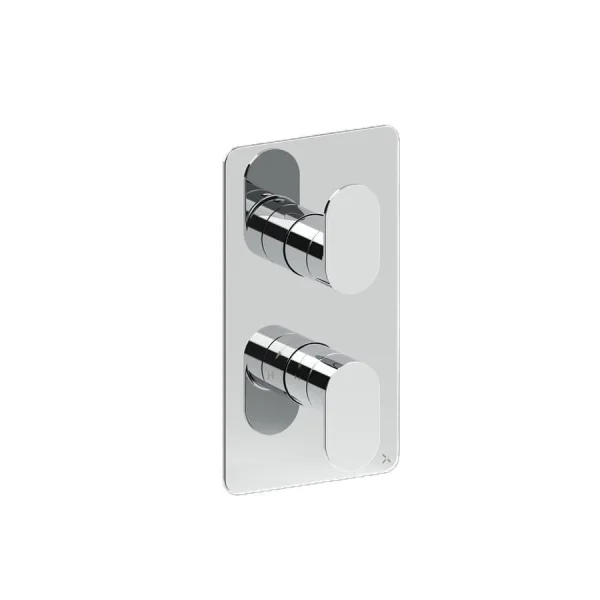 Crosswater Drift 1 Outlet 2 Handle Valve & Trimset Chrome