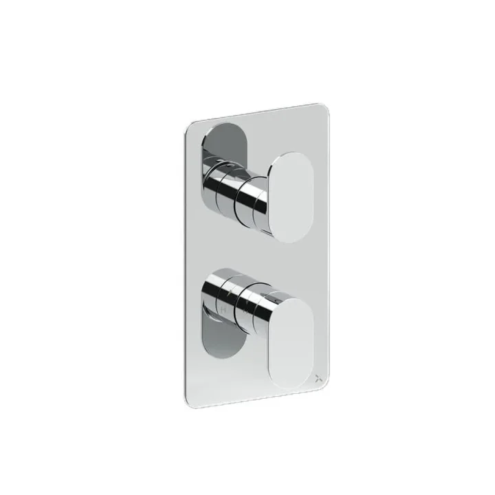 Crosswater Drift 1 Outlet 2 Handle Valve & Trimset Chrome product image - Image 1