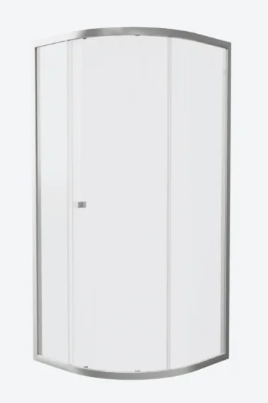 Crosswater Clear 6 Quadrant Single Door 800 Brushed Nickel product image - Image 1