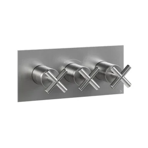 Crosswater MPRO Crosshead 3 Handle Trimset (must be paired with WLBP2001R or WLBP3001R_V2) Brushed Nickel