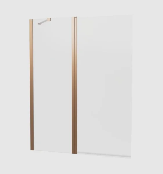 Crosswater 6mm Double Bath Screen 1150 Brushed Bronze