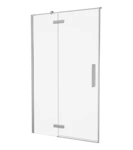 Crosswater Asura Hinged Door with Inline Fixed Panel 1200 Chrome