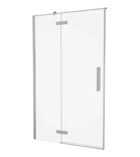 Crosswater Asura Hinged Door with Inline Fixed Panel 1200 Chrome product image - Image 1