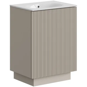 Crosswater Limit 600mm Floorstanding Door Unit Warm Stone