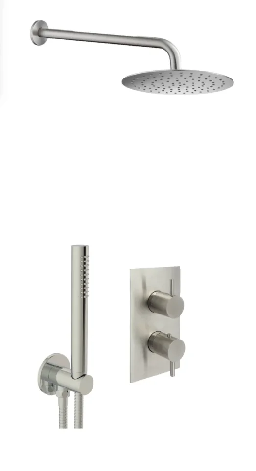 Inox Concealed Shower Combination 2 Outlets Stainless Steel product image - Image 1