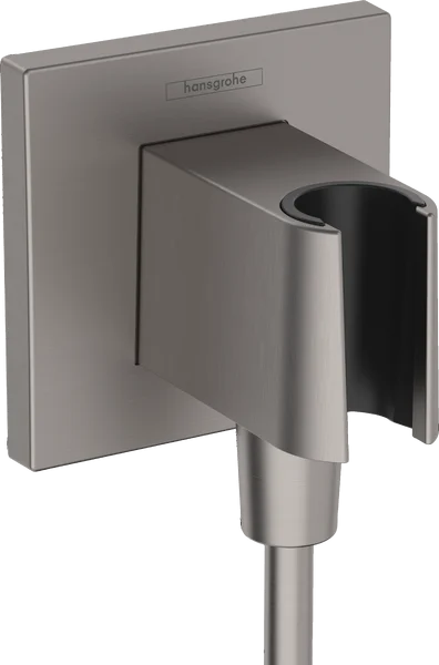 Hansgrohe Fixfit E Porter Pl Shower Holder Bbc Brushed Black Chrome