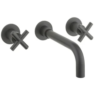 Crosswater MPRO Crosshead Basin 3 Hole Set Mounted Slate
