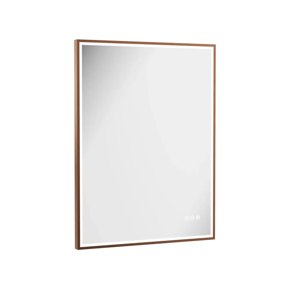 Crosswater MPRO Lit Mirror 600 x 800mm Brushed Bronze product image - Image 1