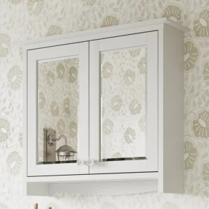 Burlington Guild Mirror Cabinet 650mm Varley White