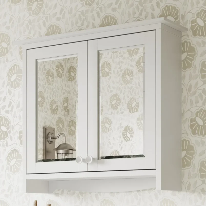 Burlington Guild Mirror Cabinet 650mm Varley White product image - Image 1