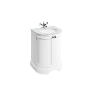 Burlington Curved 650 Top Upstand Carrara