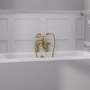 Burlington Guild Bath Shower Mixer Deck Mounted Gold