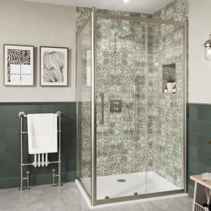 Burlington Classique Sliding Door 1700 Brushed Nickel