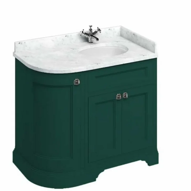 Burlington Furniture Door Unit Right End Round Corner Matt Green product image - Image 1