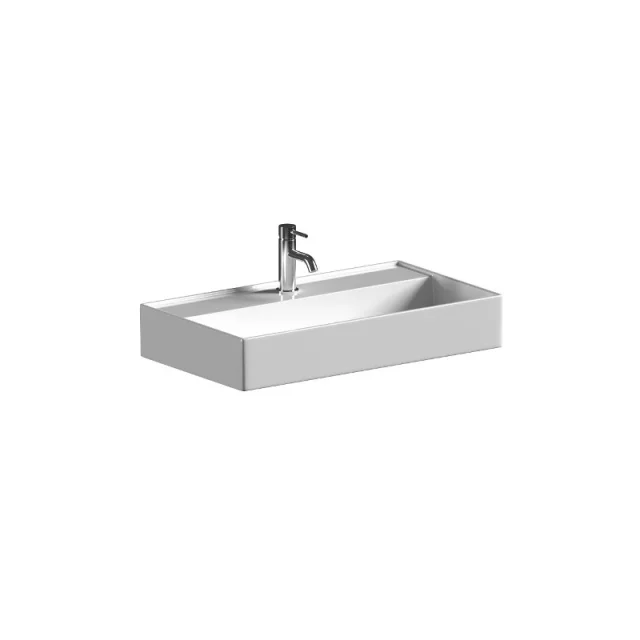 Saneux Icon 80x45cm Countertop Washbasin 1th - Gloss White product image - Image 1