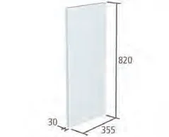 Roper Rhodes Vetro Design Panel Std 30mm-white Vetro White