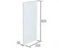 Roper Rhodes Vetro Design Panel Std 30mm-white Vetro White product image - Image 1