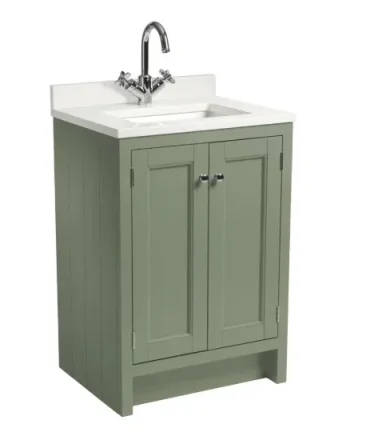 Roper Rhodes 600mm Hampton Undermount Basin Unit - Matt Sage Green