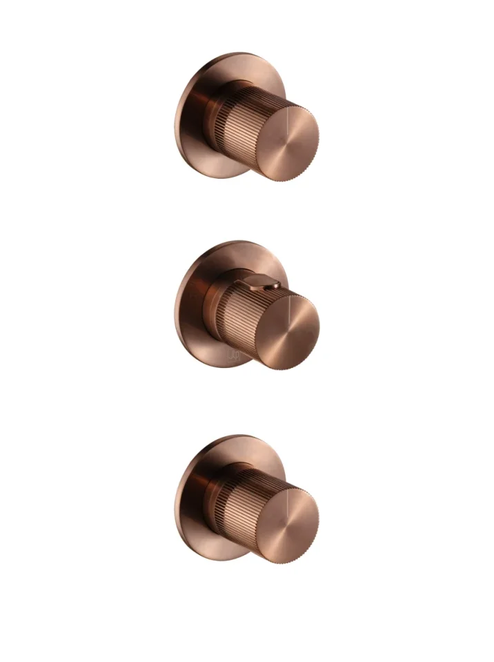 EVO Modular Thermostatic concealed 3 outlet shower valve product image - Image 1