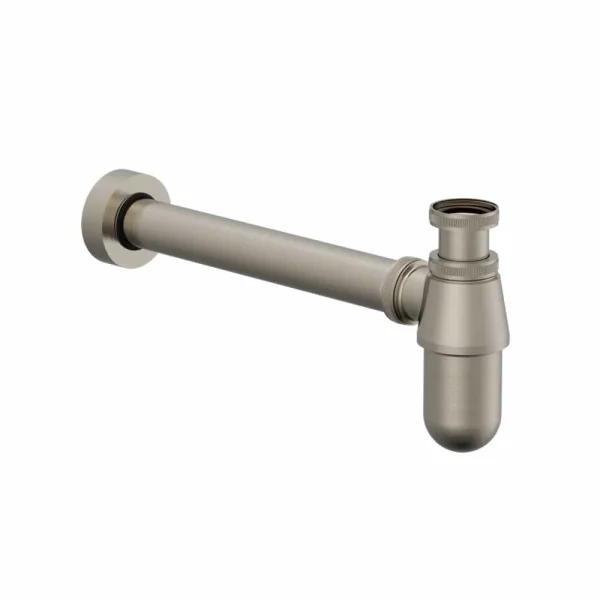 Burlington Round Bottom Basin Bottle Trap Brushed Nickel