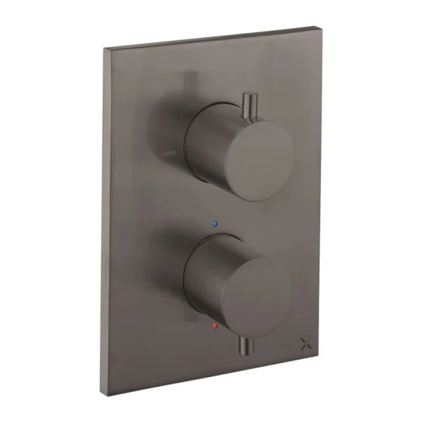 Crosswater Mpro Crossbox 1 Outlet Trim & Valves Slate