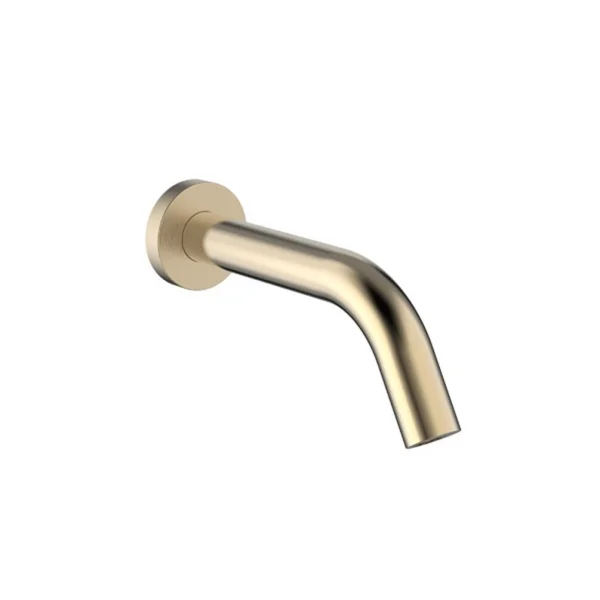 Crosswater Mpro Wall Mounted Basin Spout Sensor 220mm Brushed Brass