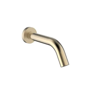 Crosswater Mpro Wall Mounted Basin Spout Sensor 220mm Brushed Brass