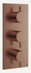 Crosswater Mpro 3 Handle Shower Handset Etched Trimset Portrait Brushed Bronze