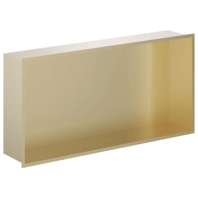 Crosswater Niches 610 X 305mm Brushed Brass product image - Image 1