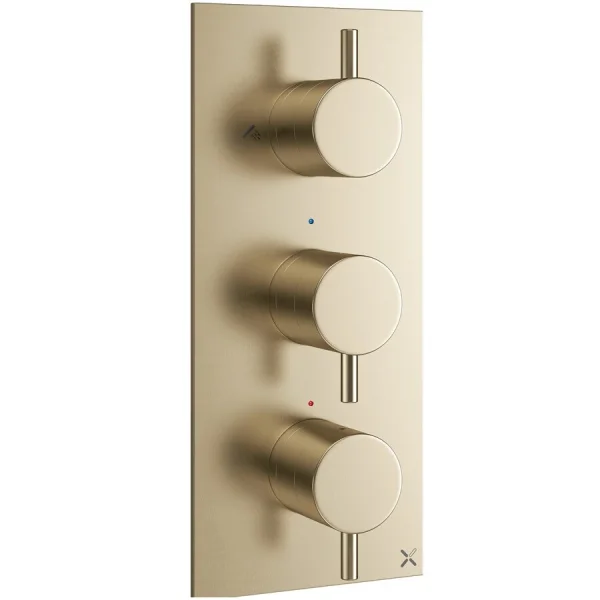 Crosswater Mpro 3 Handle Trimset (must Be Paired With Wlbp3000r+) Brushed Brass