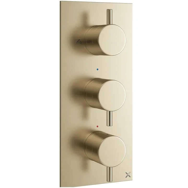 Crosswater Mpro 3 Handle Trimset (must Be Paired With Wlbp3000r+) Brushed Brass product image - Image 1