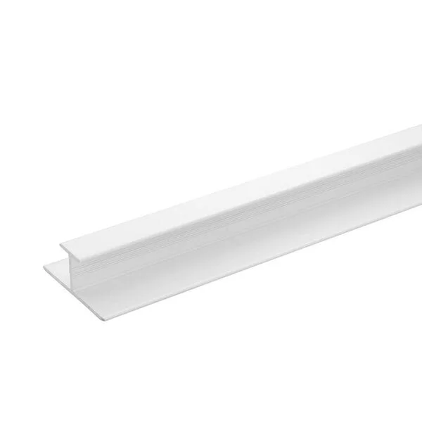 Crosswater Aluminium Extrusion H Join 11mm 2450mm White