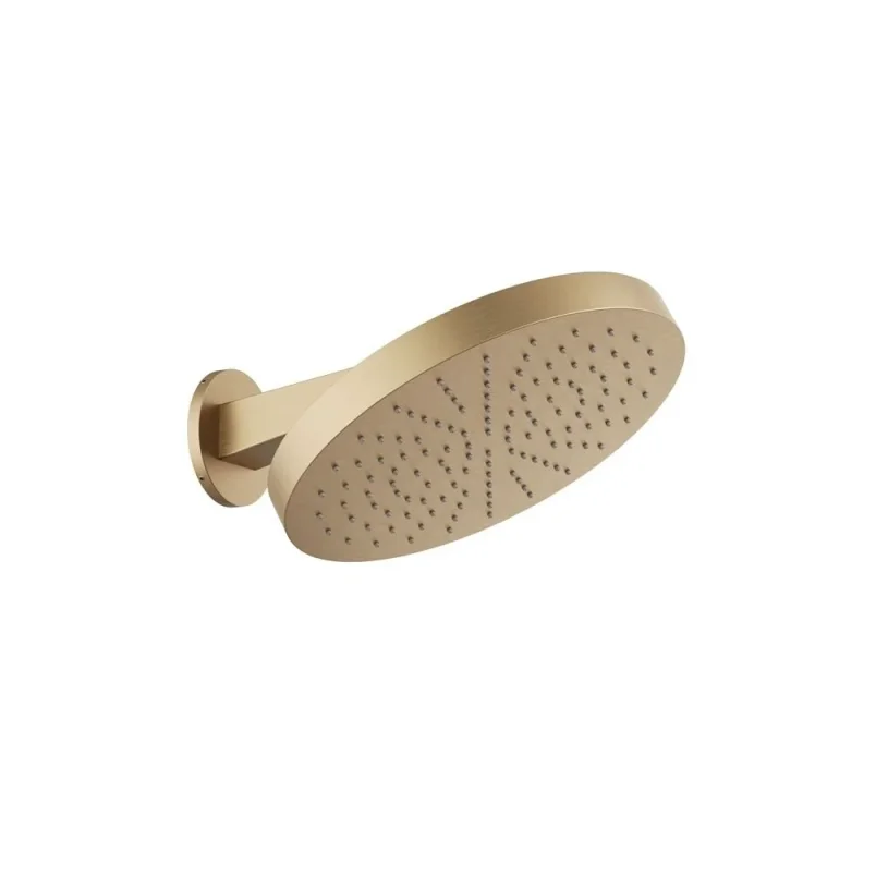Crosswater Revive Stainless Steel Shower Head Wall Mounted 300 X 300 Brushed Brass product image - Image 1